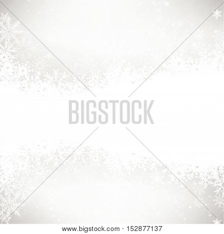 Christmas snowflake with night star light and snow fall abstract bakcground vector illustration eps10 002