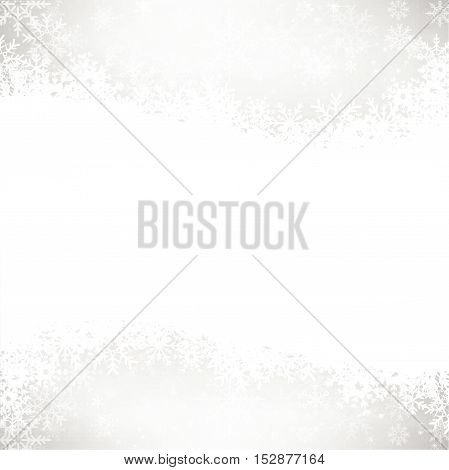 Christmas snowflake with night star light and snow fall abstract bakcground vector illustration eps10 002