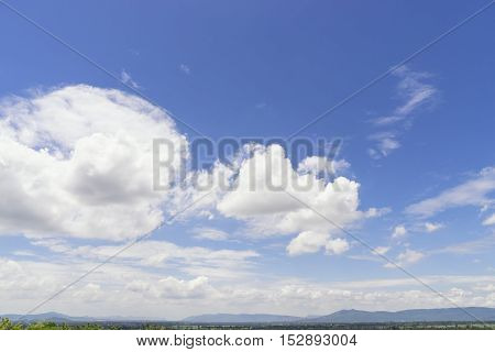 landscape view of cloud and blue sky montain - can use to display or montage on products