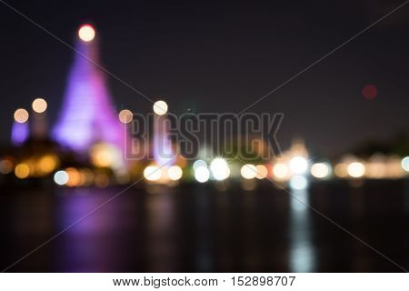 Defocus Of Wat Arun Temple