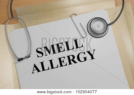 Smell Allergy - Medical Concept