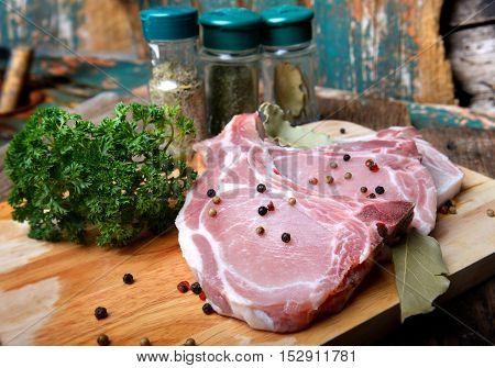 Fresh Pork Chops With Spicy Ingradient