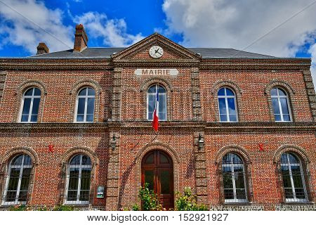 Sahurs France - june 22 2016 : the city hall