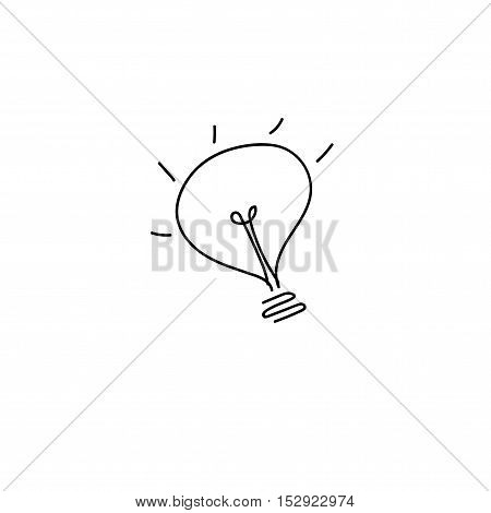lamp icon hand drawn lamp icon hand drawn