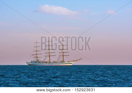 Image of Sailing Ship in the Sea