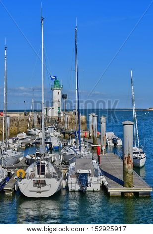La Flotte France - september 25 2016 : boats in the picturesque port