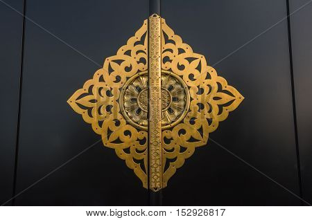 Senso-Ji temple door gold pattern, Japanese ancient , asakusa, tokyo, Japan