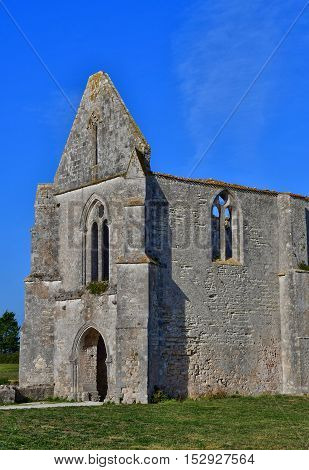 La Flotte France - september 25 2016 : the Notre Dame de Re cistercian abbey