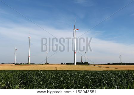 Alternative Energy / Wind turbines in a field