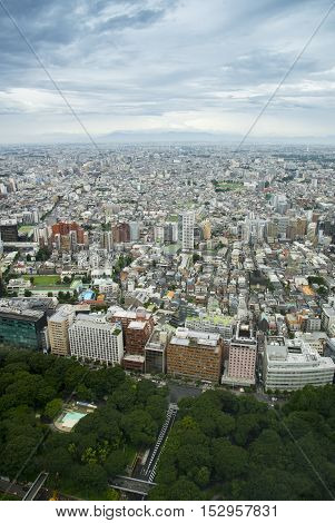 Cityscape of Tokyo City Japan - Tokyo is the world's most populous metropolis and is described as one of the three command centers for world economy