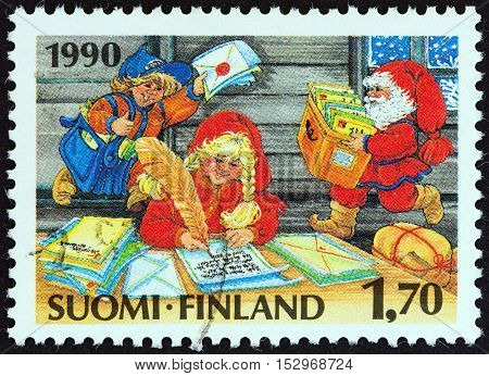 FINLAND - CIRCA 1990: A stamp printed in Finland from the 