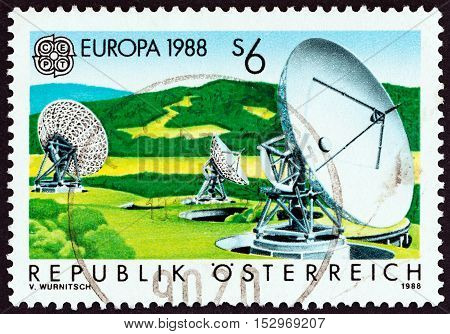 AUSTRIA - CIRCA 1988: A stamp printed in Austria from the 