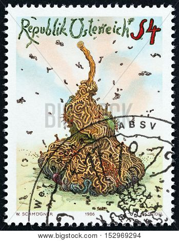 AUSTRIA - CIRCA 1986: A stamp printed in Austria from the 