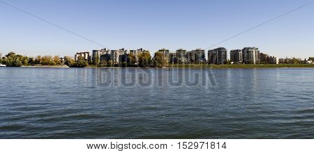 The Danube buildings in the Ujpest side