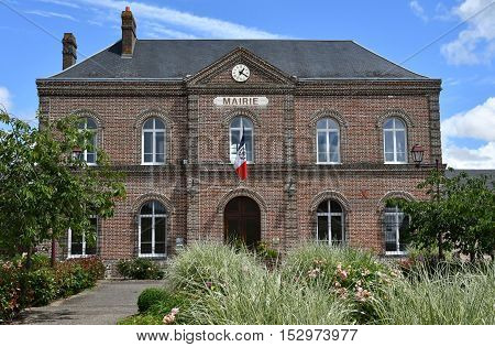 Sahurs France - june 22 2016 : the city hall