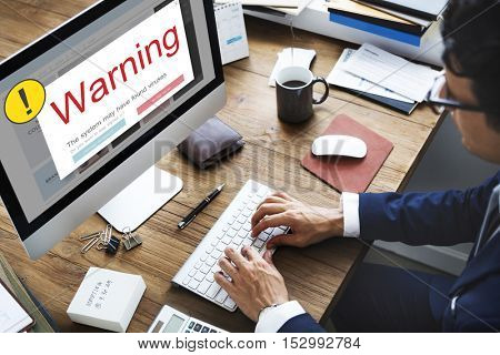 Exclamation Warning Caution Popup Concept