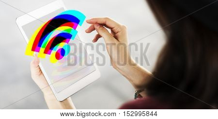 Technology Gadget Application Icons Signs Concept