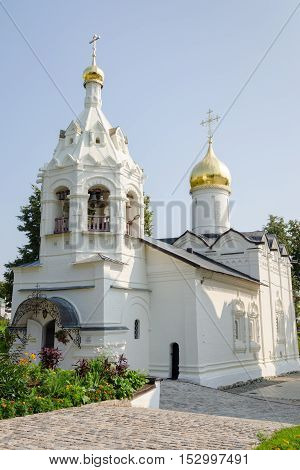 Sergiev Posad - August 10, 2015: The Bell Tower With An Extension Pyatnitskaya Church In Sergiev Pos