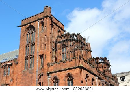 Manchester - City In North West England (uk). Famous John Rylands Library.
