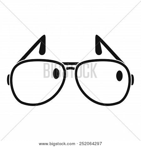 Sunglas Icon, Simple Style Illustration Web For Any Design