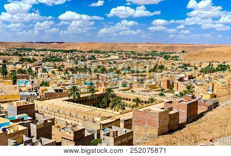 View Of Beni Isguen, A City In The Mzab Valley. Unesco World Heritage In Algeria