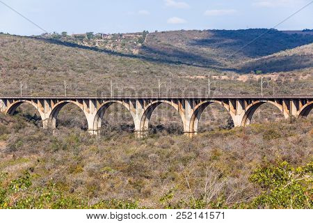 Railway Arched Bridge Valley