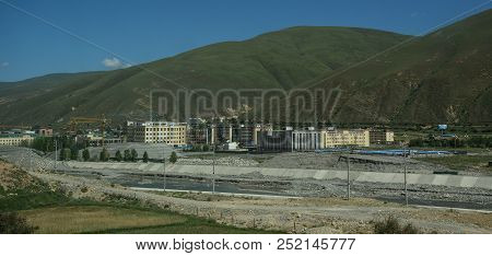 Mountain Town In Sichuan, China