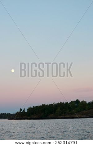A Sunset During Summer In Tvedestrand, Norway