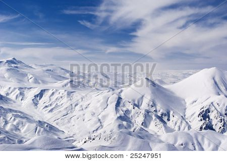 Vista da montanha espertinho. Palandoken