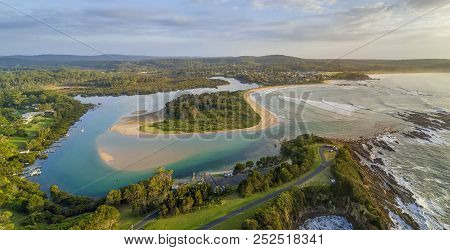 Scenic Panoramic Views Of Mossy Point On The South Coast Australia