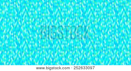Tiled Background With Trapeziums. Geometric Pattern. Abstract Sea Wallpaper. Seamless Bright Texture