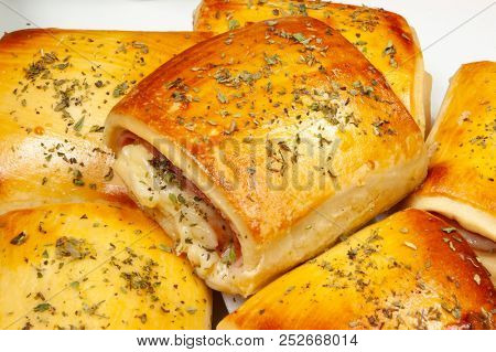 Brazilian Snack with cheese and ham