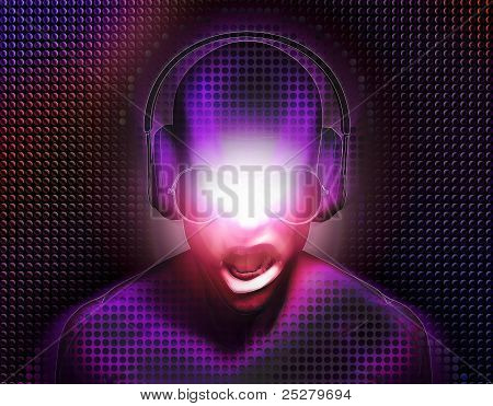 DJ med hovedtelefoner