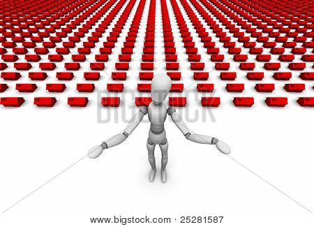 Person chokeret på antallet af huse