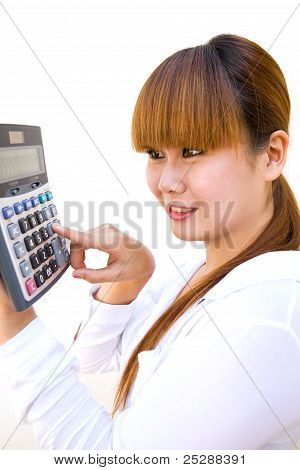 思考のビジネスの女性