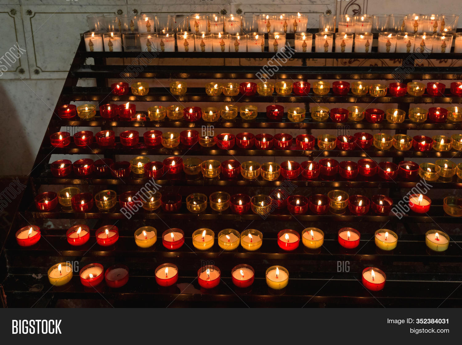 Votive Candles Rack Image & Photo (Free Trial) Bigstock