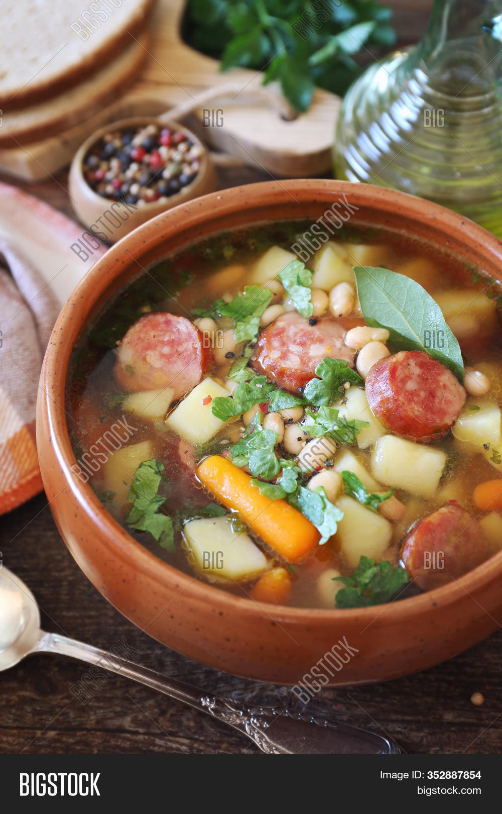 Spanish Cuisine. Caldo Image & Photo (Free Trial) Bigstock