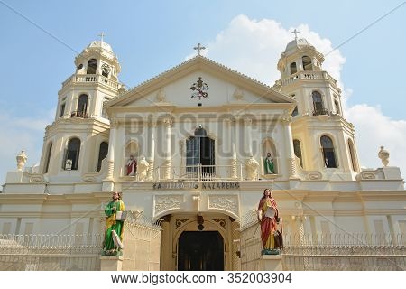 Manila, Ph - Oct. 5: Minor Basilica Of The Black Nazarene Or Also Known As Quiapo Church Facade On O