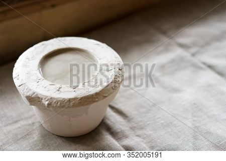 Mold For Casting Clay Products With A Mixture Inside.