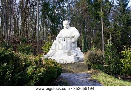 Lviv, Lviv Region / Ukraine - February 01, 2020: The Photo Was Taken On A Walk Along The Shevchenkov