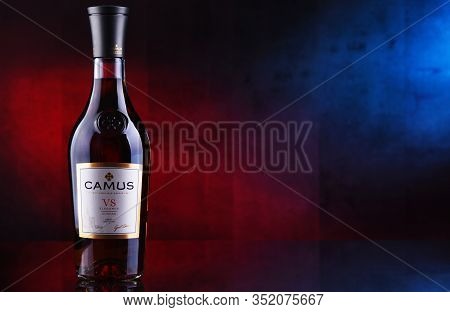 Bottle Of Camus, A Brand Cognac From Cognac, France