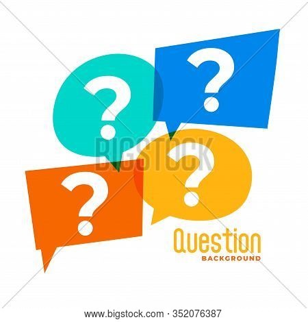 Question Mark Sign In Speech Bubble Style