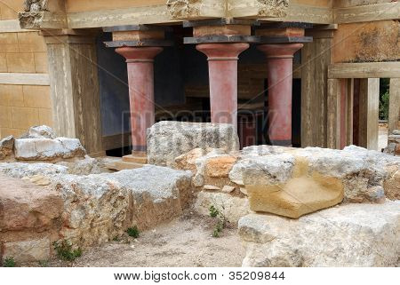 Antik Minos Palace parçası