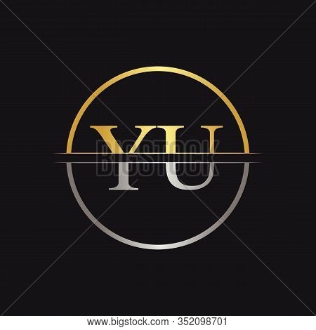 Initial YU Logo Design Vector Template. Creative Letter YU Business Logo Vector Illustration