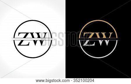 Initial ZW Logo Design Vector Template. Creative Letter ZW Business Logo Vector Illustration