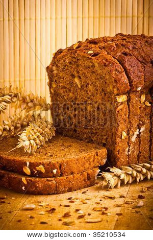 Delicious Wholemeal bagt brød med Rødhals