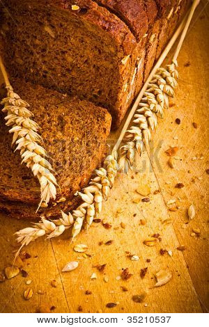 Delicious Wholemeal bagt brød med Rødhals