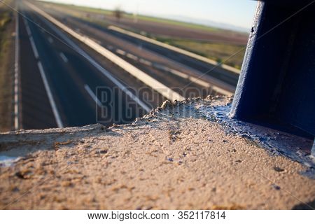 Concrete Detail On Highway - Horizontal Image