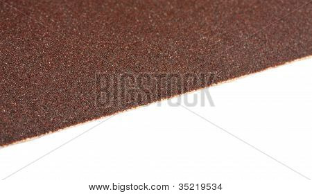 Brun sandpapir tekstur, Closeup skud