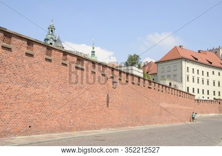 Historic Wall In Krakow